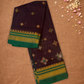 Traditional Ilkal Cotton Silk Viscose Saree  |  Espresso Brown