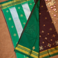 Traditional Ilkal Cotton Silk Viscose Saree  |  Espresso Brown