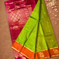 Kanjivaram Saree With Lime Green