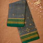 Traditional Ilkal Cotton Silk Viscose Saree  |  Deep Teal