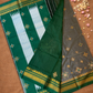 Traditional Ilkal Cotton Silk Viscose Saree  |  Deep Teal