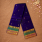 Handloom Kanjivaram Silk Saree  |  Indigo Purple