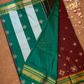 Traditional Ilkal Cotton Silk Viscose Saree  |  Wine Red