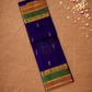 Handloom Kanjivaram Silk Saree  |  Indigo Purple