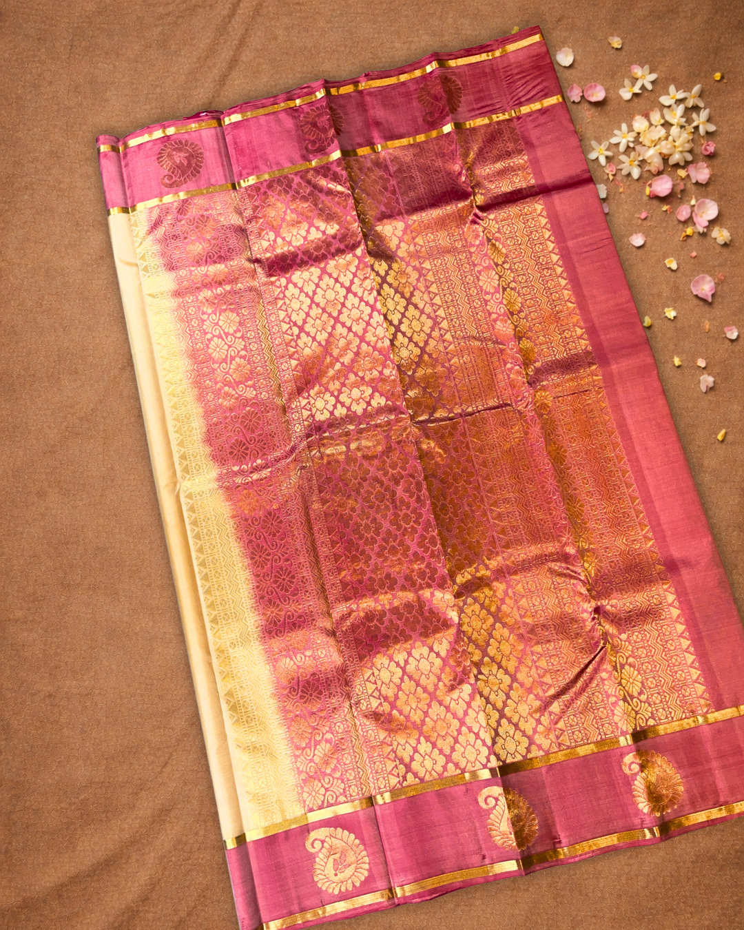 Kanjivaram Saree With Pale Yellow