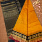 Handloom Korvai Silk Cotton Saree  |  Fire Orange