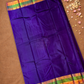 Handloom Kanjivaram Silk Saree  |  Indigo Purple