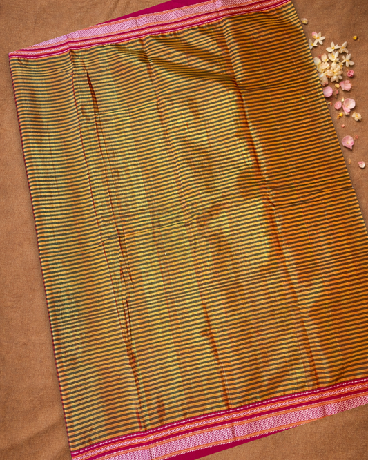Ilkal Saree in Dijon Yellow
