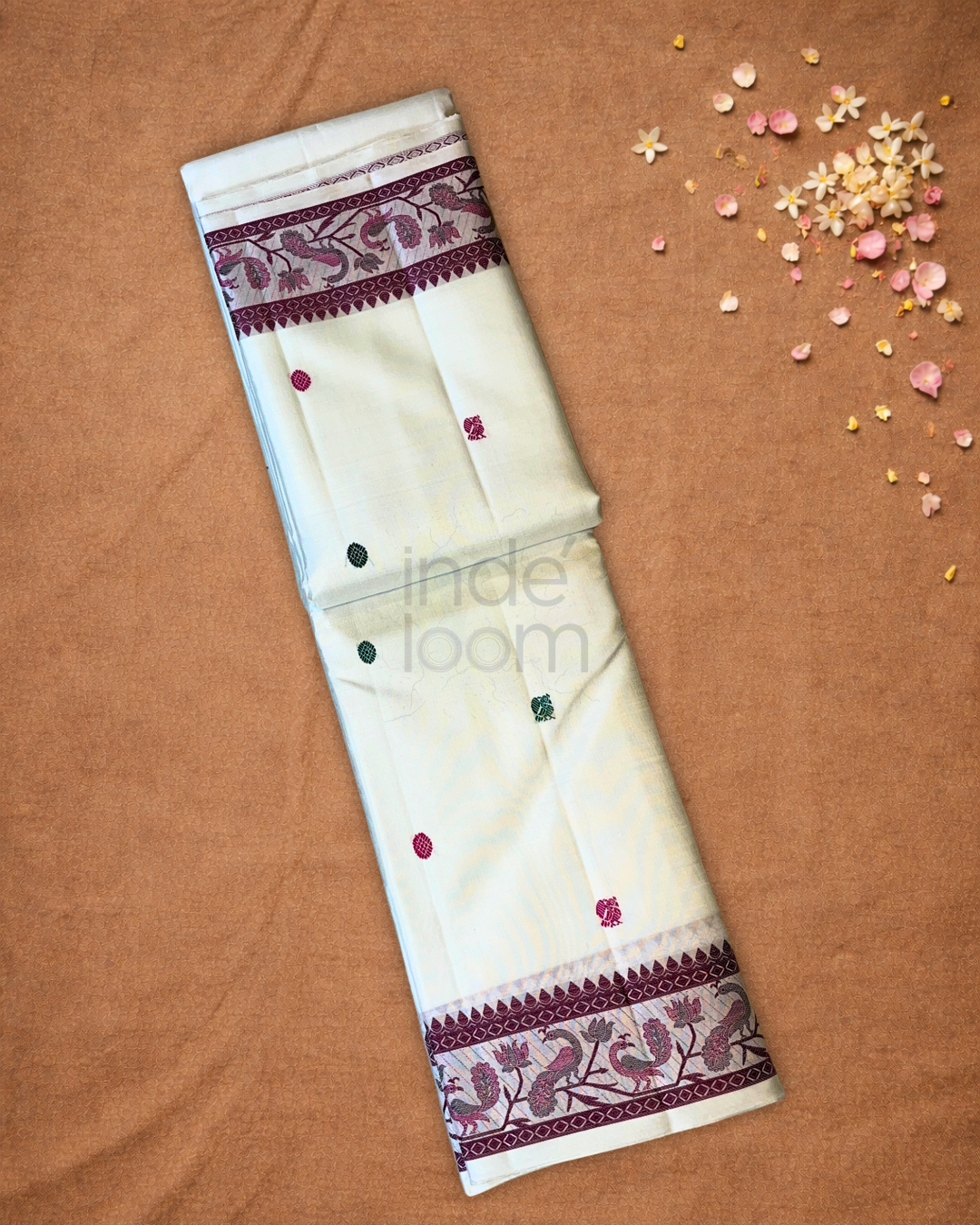 Kanjivaram Saree With Snow White