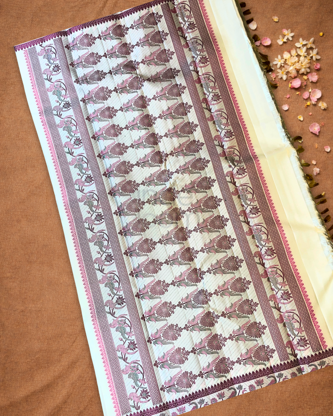 Kanjivaram Saree With Snow White