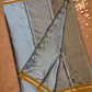 Traditional Ilkal Cotton Silk Viscose Saree  |  Ash Grey
