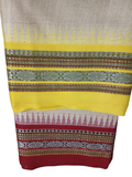 Handwoven Pure Vidarbha Silk Saree  |  Lemon Yellow