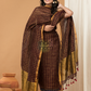 Handwoven Jamdani Linen Kurti  |  Espresso Brown