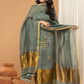 Ash Fern | Handloom Jamdani Linen Unstitched 2-Piece Kurti