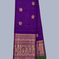Pure Handwoven Kanchi Silk Saree Dark Purpule -206