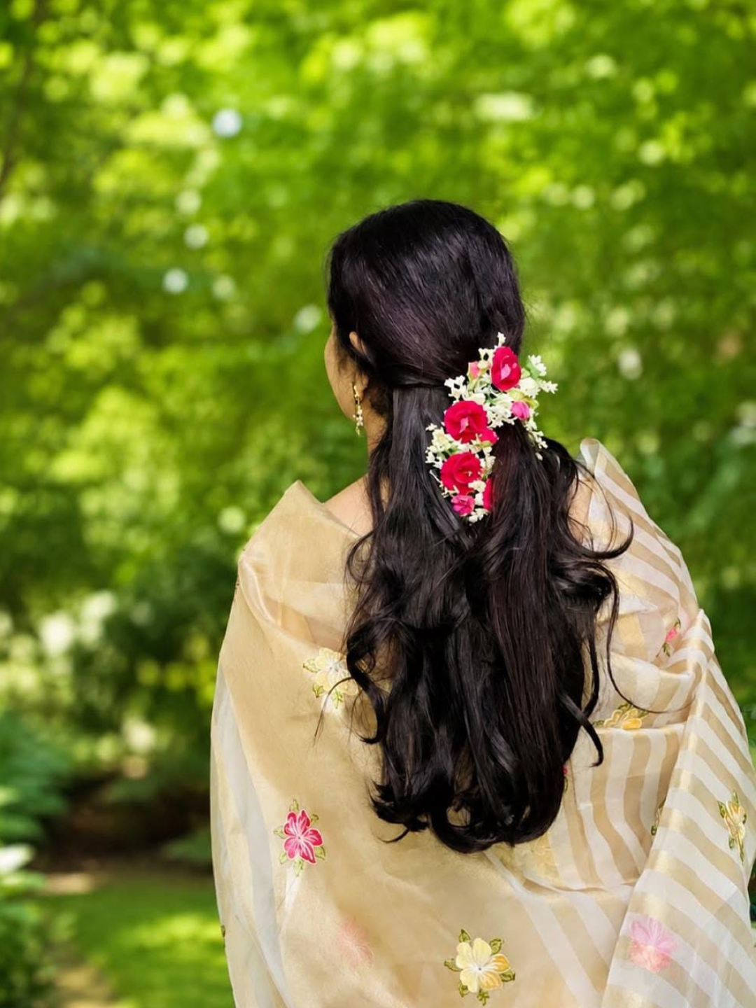 Classic Benarasi Semi Silk Saree | Beige Gold