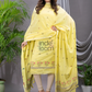 Handwoven Jamdani Silk Cotton Kurti  |  Sun Yellow