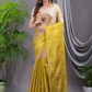 Tissue Silk Saree With Golden Yellow - 007