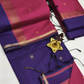 Maheshwari Silk Cotton Saree – Festive Elegance |Navy Blue