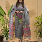 Handwoven Jamdani Muslin Kurti  |  Midnight Black