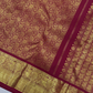 Pure Handwoven Gadwal Silk Saree With Blood Red -035