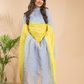 Pigeon Blue Handloom Linen X Linen 2-Piece Set Kurti & Dupatta (UNSTITCHED) - 862