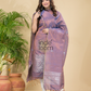 Handwoven Jamdani Linen Kurti  |  Royal Purple
