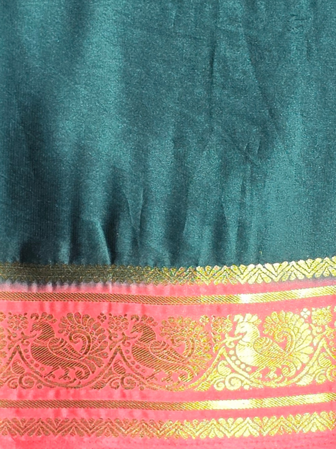 Classic Mysore Silk Saree  |  Deep Green