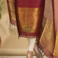 Blood Red Muslin Linen 2-Piece Set Kurti & Dupatta (UNSTITCHED) - 867