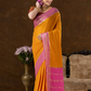 Classic Mysore Semi Silk Saree | Mustard Gold