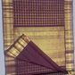 Handwoven Pure Gadwal Silk Saree  |  Wine Red