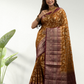 Dijon Yellow Cotton Silk Saree - 012