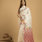 Beige Brown Matka Silk Jamdani Saree - 047 - indeloom