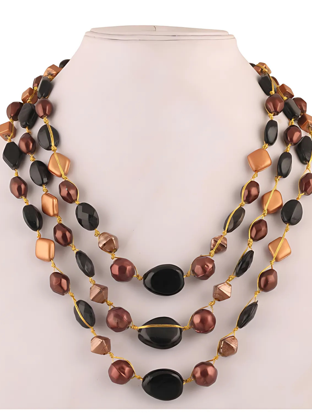 Bronze Noir Beaded