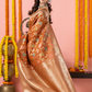 Classic Benarasi Katan Semi Silk Saree | Copper Brown