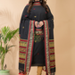 Soft Black Baluchari Linen 2-Piece Set Kurti & Dupatta (UNSTITCHED) - 051