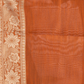Classic Benarasi Katan Semi Silk Saree | Copper Brown