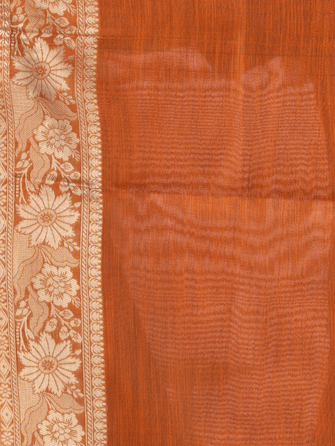 Classic Benarasi Katan Semi Silk Saree | Copper Brown