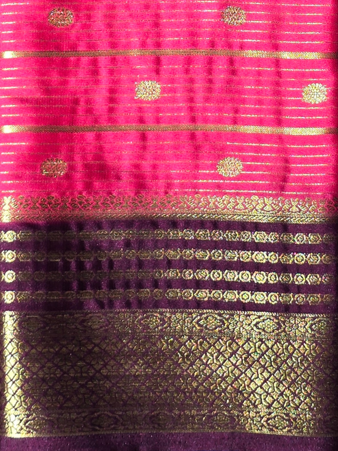 Classic Mysore Silk Saree  |  Coral Pink