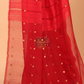 Matka Silk Saree With Classic Red - 137