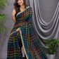 Handloom Khadi Cotton Saree With Rich Black - 004