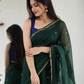 Maheshwari Silk Cotton Saree – Festive Elegance | Green