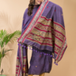 Pigeon Blue 2-Piece Set Kurti & Dupatta (UNSTITCHED) - 055
