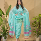 Sky Blue Jamdani 2-Piece Set Kurti & Dupatta (UNSTITCHED) -782