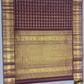 Handwoven Pure Gadwal Silk Saree  |  Wine Red
