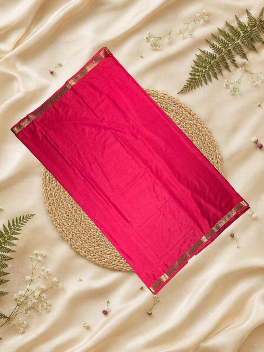 Classic Mysore Silk Saree  |  Watermelon Pink
