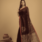 Matka Silk Jamdani Saree With Wine Red - 040