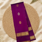 Handwoven Pure Gadwal Silk Saree  |  Mulberry Purple