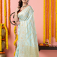 Classic Benarasi Katan Semi Silk Saree | Pale Blue