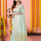 Classic Benarasi Katan Semi Silk Saree | Pale Blue